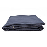 Black linen tablecloth