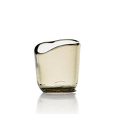 Charcoal glass candle holder