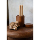 Natural bamboo straws set with cleaning brush