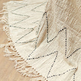 Handwoven Cotton Blanket Linggah – Boho Bedspread & Sofa Throw 140x200 cm