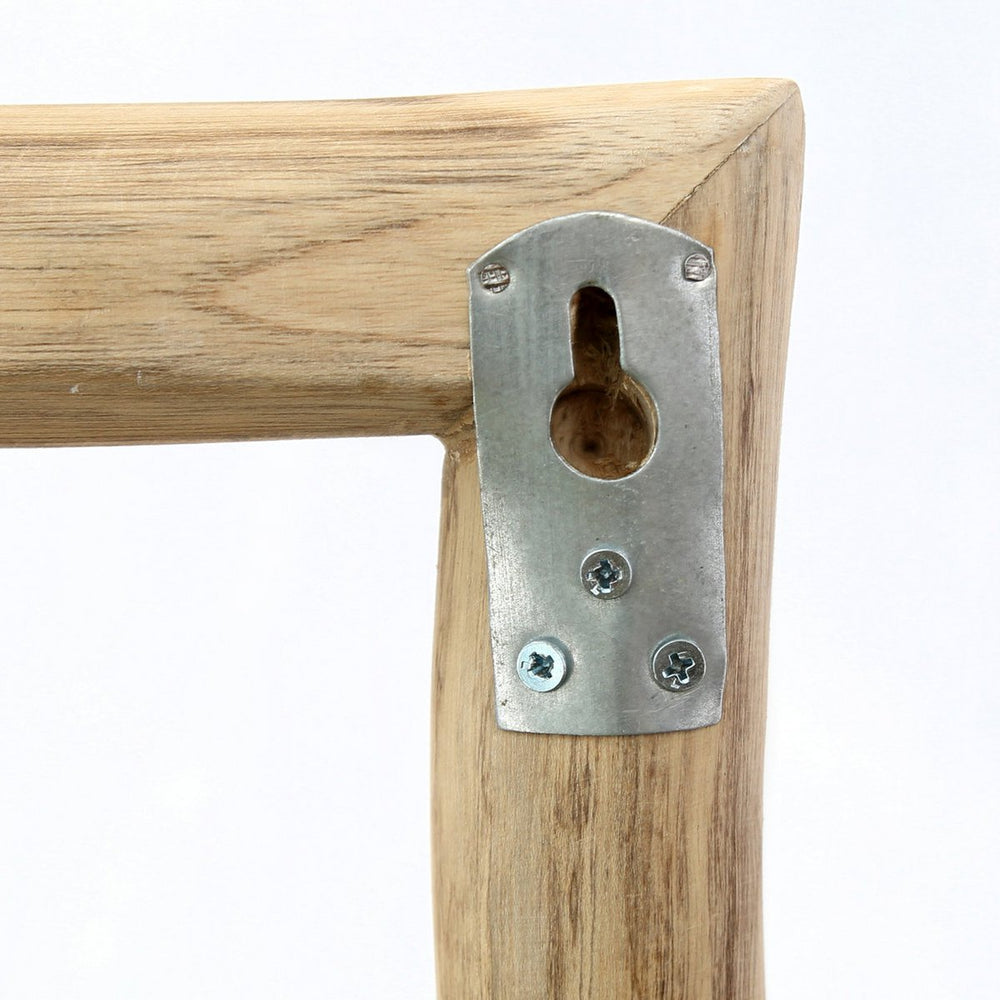 Natural teak branch cloth hanger