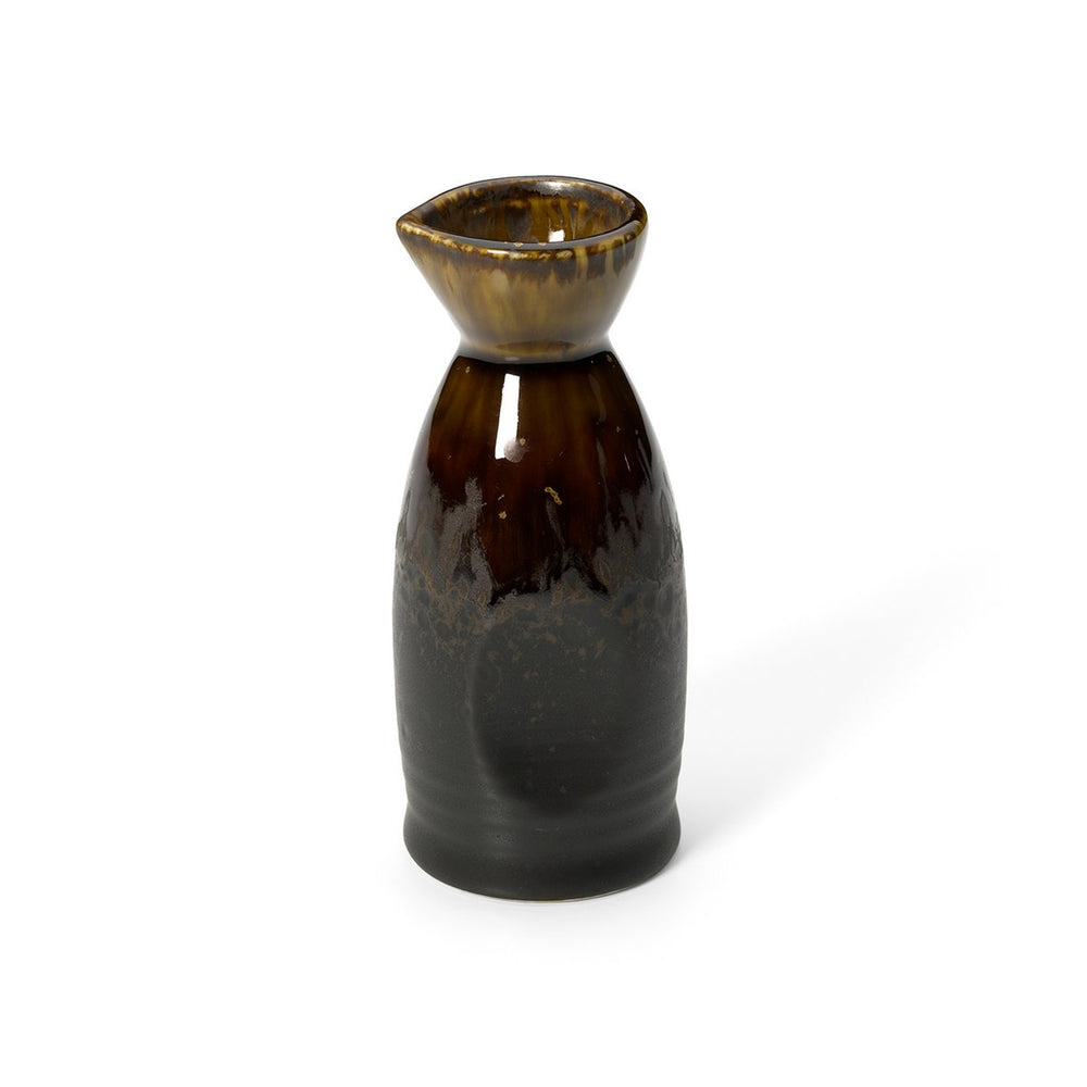 Brown ceramic saké pourer
