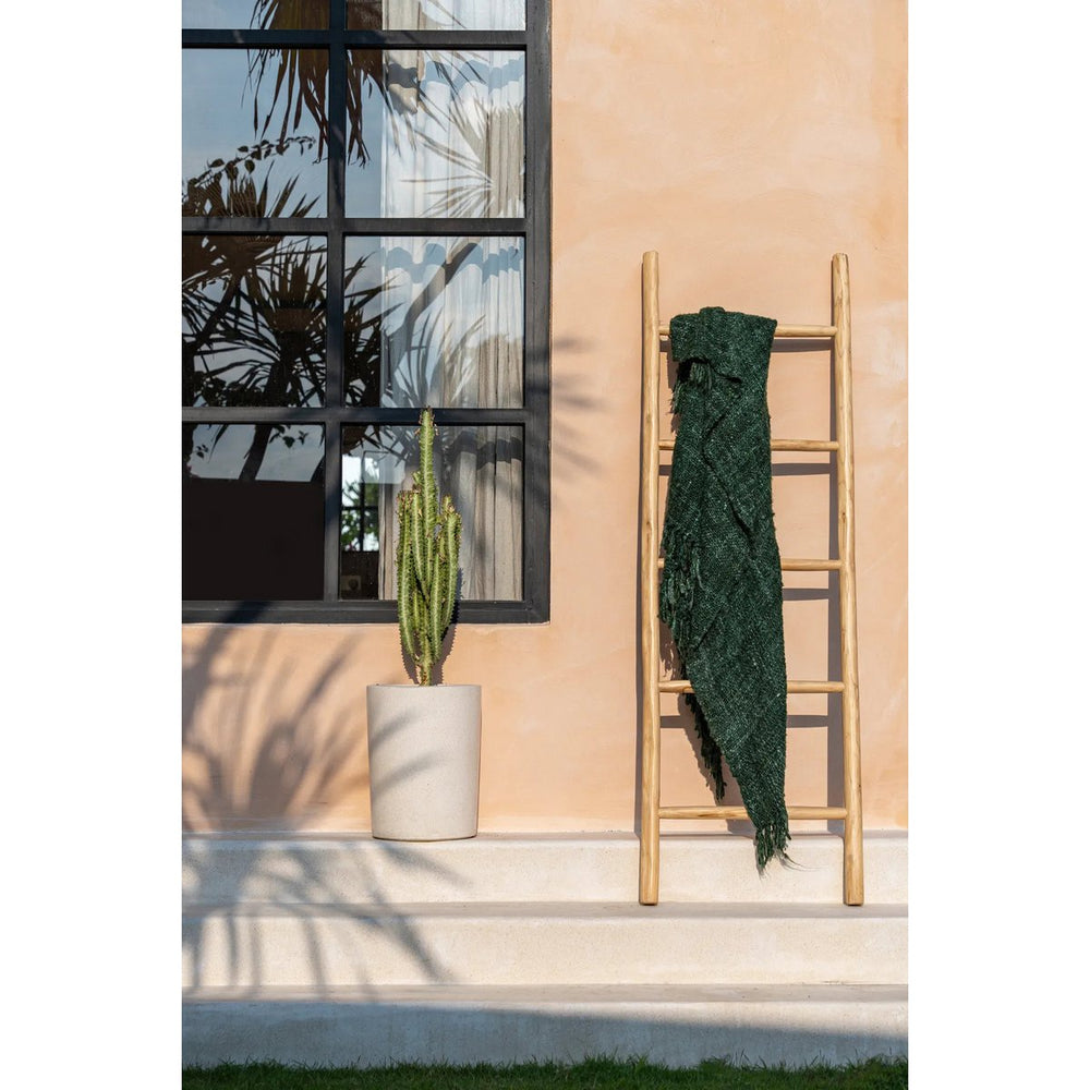 Natural wood ladder