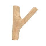 Natural teak wood coat hook