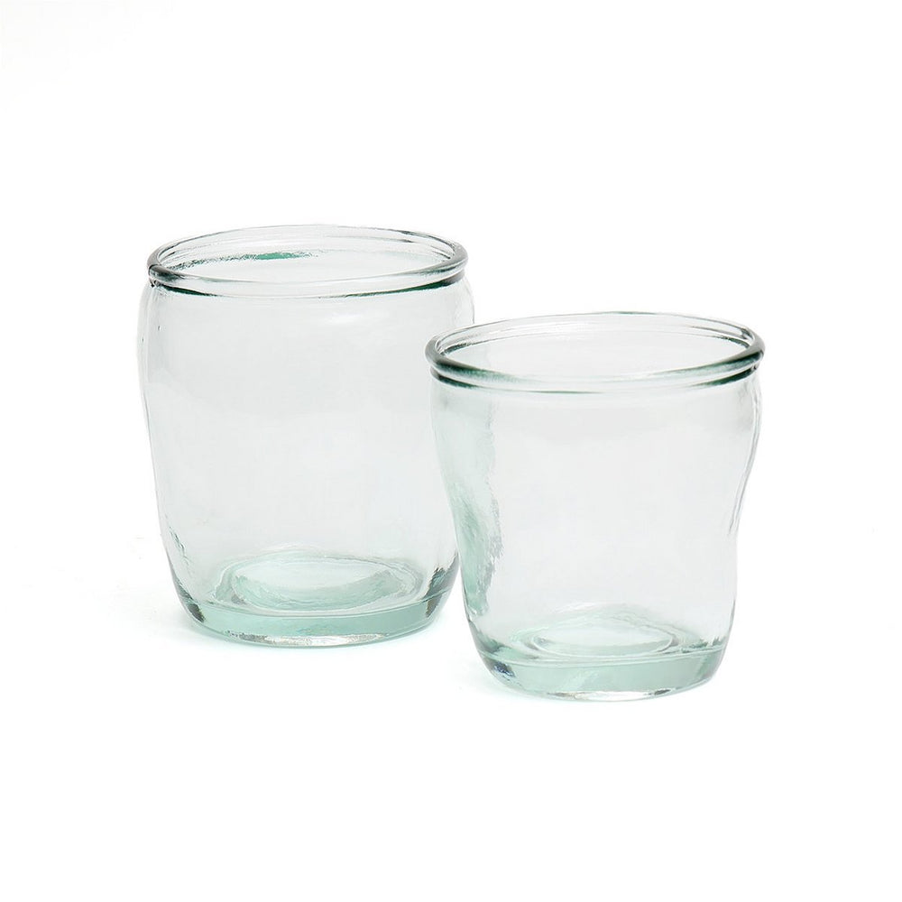 Blue recycled glass tumbler
